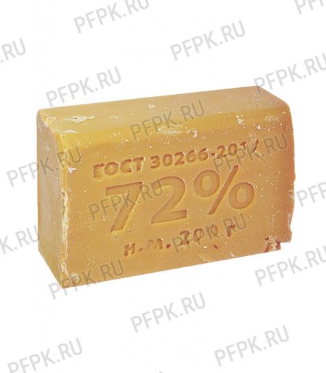 Мыло хозяйственное без упаковки КМЗ 72% (200гр) (607-639) [1/60]