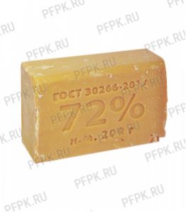 Мыло хозяйственное без упаковки КМЗ 72% (200гр) (607-639) [1/60]