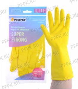 Перчатки латексные ЧЗ PATERRA СУПЕР ПРОЧНЫЕ L (402-395) [1/120]