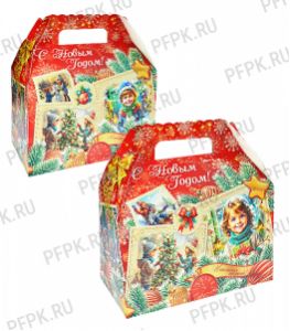 Коробка картон. 1300 гр Золотое Время! (28220/а315) [1/125]