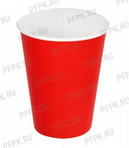 Стакан 300 мл бумажный Красный [50/1000]