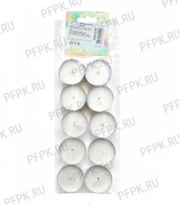 Свечи чайные в гильзах (уп. 10 шт.) (Х-124) [1/48]