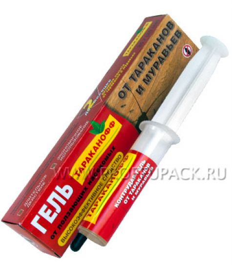Гель ТАРАКАНОФФ от тараканов и муравьев Шприц 20мл [1/24]