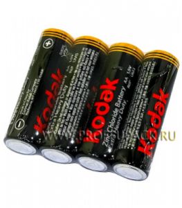 Батарейки KODAK R6 (AA) солевые (спайка 4 шт) [24/576]