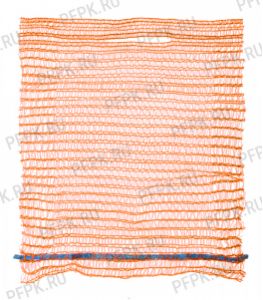Сетки-мешки овощные 50х80 (до 40 кг) с завязками Оранжевые [100/2000]