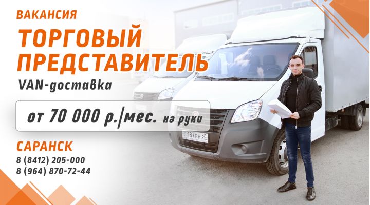 Торговый представитель VAN-доставки