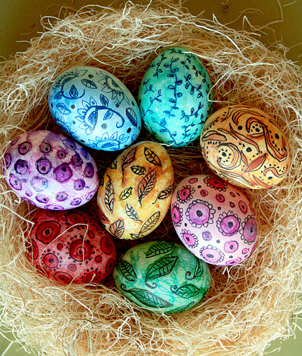 11 оригинальных способов покрасить Пасхальные яйца | Мир промышленного текстиля | Дзен